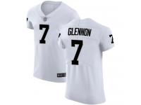 #7 Elite Mike Glennon White Football Road Men's Jersey Oakland Raiders Vapor Untouchable