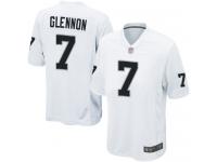 #7 Game Mike Glennon White Football Road Men's Jersey Oakland Raiders