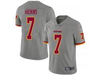 #7 Limited Dwayne Haskins Gray Football Men's Jersey Washington Redskins Inverted Legend