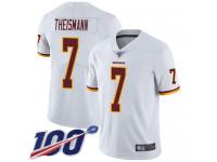 #7 Limited Joe Theismann White Football Road Youth Jersey Washington Redskins Vapor Untouchable 100th Season