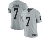 #7 Limited Mike Glennon Silver Football Men's Jersey Oakland Raiders Inverted Legend