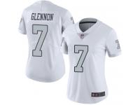 #7 Limited Mike Glennon White Football Women's Jersey Oakland Raiders Rush Vapor Untouchable