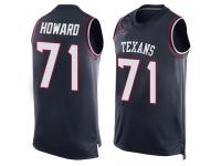 #71 Tytus Howard Navy Blue Football Men's Jersey Houston Texans Player Name & Number Tank Top