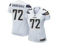 #72 Joe Barksdale San Diego Chargers Road Jersey _ Nike Women's White NFL Game