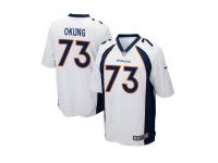 #73 Denver Broncos Russell Okung Game Jersey - Nike White NFL Men's Road