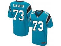 #73 Elite Greg Van Roten Blue Football Alternate Men's Jersey Carolina Panthers