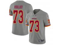 #73 Limited Chase Roullier Gray Football Youth Jersey Washington Redskins Inverted Legend