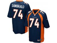 #74 Ty Sambrailo Denver Broncos Alternate Jersey _ Nike Youth Navy Blue NFL Game