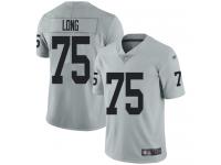 #75 Limited Howie Long Silver Football Youth Jersey Oakland Raiders Inverted Legend