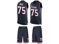 #75 Matt Kalil Navy Blue Football Men's