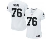 #76 J'Marcus Webb Oakland Raiders Road Jersey _ Nike Women's White NFL Game