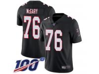 #76 Limited Kaleb McGary Black Football Alternate Men's Jersey Atlanta Falcons Vapor Untouchable 100th Season