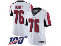 #76 Limited Kaleb McGary White Football Road Men's Jersey Atlanta Falcons Vapor Untouchable 100th Season