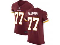 #77 Elite Ereck Flowers Burgundy Red Football Home Men's Jersey Washington Redskins Vapor Untouchable