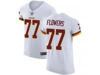 #77 Elite Ereck Flowers White Football Road Men's Jersey Washington Redskins Vapor Untouchable