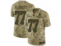 #77 Limited Ereck Flowers Camo Football Youth Jersey Washington Redskins 2018 Salute to Service