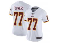 #77 Limited Ereck Flowers White Football Road Women's Jersey Washington Redskins Vapor Untouchable