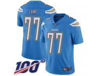 #77 Limited Forrest Lamp Electric Blue Football Alternate Youth Jersey Los Angeles Chargers Vapor Untouchable 100th Season