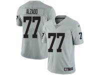 #77 Limited Lyle Alzado Silver Football Men's Jersey Oakland Raiders Inverted Legend