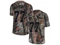 #77 Limited Trent Brown Camo Football Youth Jersey Oakland Raiders Rush Realtree