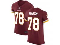 #78 Elite Wes Martin Burgundy Red Football Home Men's Jersey Washington Redskins Vapor Untouchable