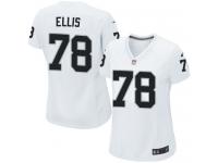 #78 Justin Ellis Oakland Raiders Road Jersey _ Nike Women's White NFL Game