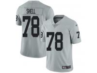 #78 Limited Art Shell Silver Football Men's Jersey Oakland Raiders Inverted Legend