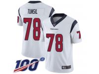 #78 Limited Laremy Tunsil White Football Road Men's Jersey Houston Texans Vapor Untouchable 100th Season