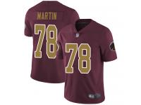 #78 Limited Wes Martin Burgundy Red Football Alternate Men's Jersey Washington Redskins Vapor Untouchable 80th Anniversary