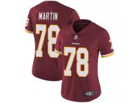 #78 Limited Wes Martin Burgundy Red Football Home Women's Jersey Washington Redskins Vapor Untouchable