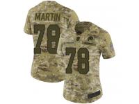 #78 Limited Wes Martin Camo Football Women's Jersey Washington Redskins 2018 Salute to Service