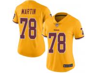 #78 Limited Wes Martin Gold Football Women's Jersey Washington Redskins Rush Vapor Untouchable