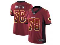 #78 Limited Wes Martin Red Football Men's Jersey Washington Redskins Rush Drift Fashion