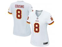 #8 Kirk Cousins Washington Redskins Road Jersey _ Nike Women's White NFL Game