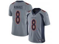 #8 Limited Brandon McManus Silver Football Youth Jersey Denver Broncos Inverted Legend