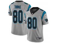 #80 Limited Ian Thomas Silver Football Men's Jersey Carolina Panthers Inverted Legend