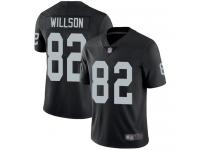 #82 Elite Luke Willson Black Football Home Youth Jersey Oakland Raiders Vapor Untouchable