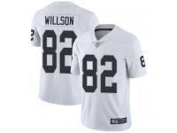 #82 Limited Luke Willson White Football Road Men's Jersey Oakland Raiders Vapor Untouchable