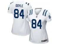 #84 Jack Doyle Indianapolis Colts Road Jersey _ Nike Women's White NFL Game