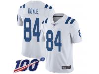 #84 Limited Jack Doyle White Football Road Youth Jersey Indianapolis Colts Vapor Untouchable 100th Season