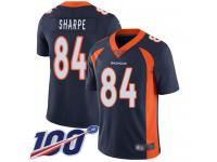 #84 Limited Shannon Sharpe Navy Blue Football Alternate Youth Jersey Denver Broncos Vapor Untouchable 100th Season