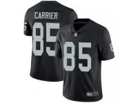 #85 Limited Derek Carrier Black Football Home Men's Jersey Oakland Raiders Vapor Untouchable