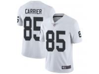 #85 Limited Derek Carrier White Football Road Youth Jersey Oakland Raiders Vapor Untouchable