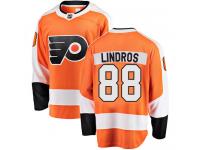 #88 Breakaway Eric Lindros Orange NHL Home Youth Jersey Philadelphia Flyers