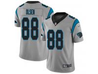 #88 Limited Greg Olsen Silver Football Men's Jersey Carolina Panthers Inverted Legend