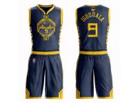#9  Andre Iguodala Navy Blue Basketball Youth Golden State Warriors Suit City Edition 2019 Basketball Finals Bound