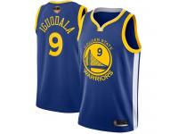 #9  Andre Iguodala Royal Blue Basketball Men's Jersey Golden State Warriors Icon Edition 2019 Basketball Finals Bound