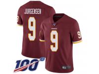 #9 Limited Sonny Jurgensen Burgundy Red Football Home Youth Jersey Washington Redskins Vapor Untouchable 100th Season