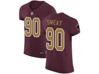 #90 Elite Montez Sweat Burgundy Red Football Alternate Men's Jersey Washington Redskins Vapor Untouchable