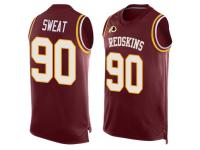 #90 Montez Sweat Red Football Men's Washington Redskins Player Name & Number Tank Top